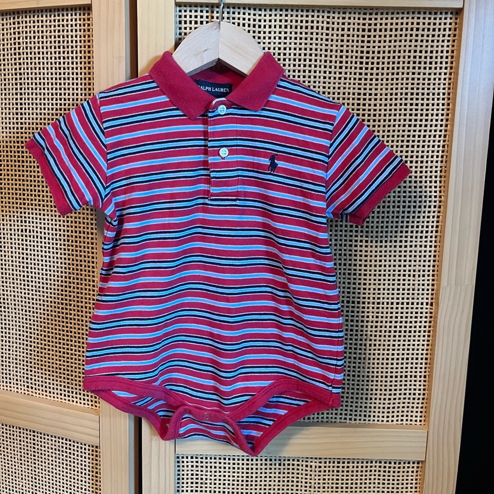 Ralph Lauren 12-18M Striped Onesie